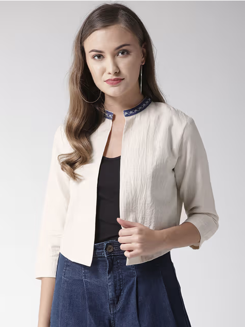 Jaqueta casual preta sólida para mulheres